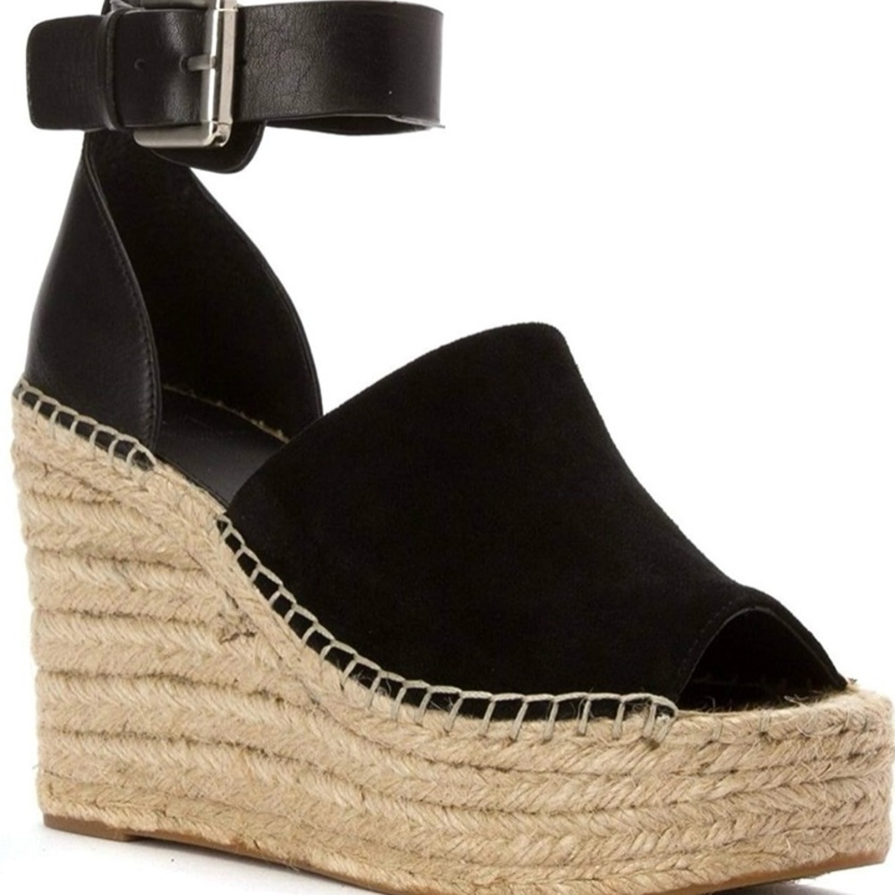 Marc Fisher LTD Adalyn Espadrille Wedge in Black